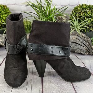 Unlisted Tucked Away Suede Ankle Boots Booties